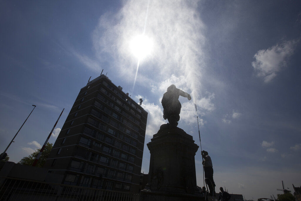 APTOPIX America Protests Global Netherlands Statues Vandalized